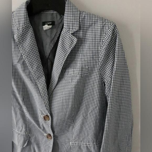 J. Crew Gingham Blazer 0 - Picture 2 of 5